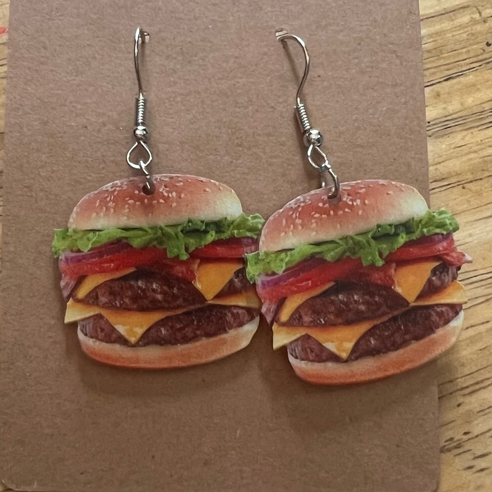 Cheeseburger Earrings